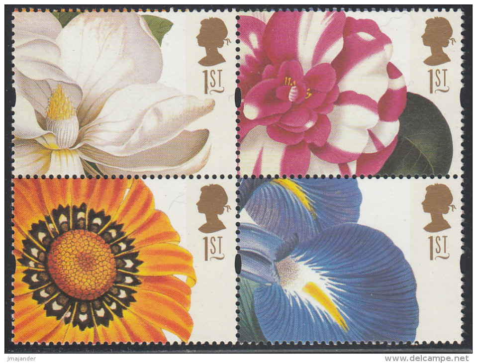 Great Britain 1997 Greetings Stamps: Flowers. Mi 1668-1669, 1672-1673 MNH - Ongebruikt