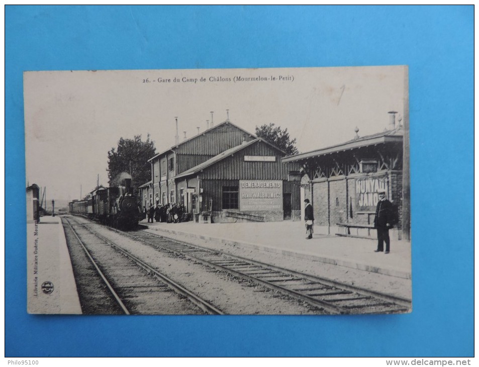 Gare Du Camp De Chalons (Mourmelon-le-Petit) - Gares - Avec Trains