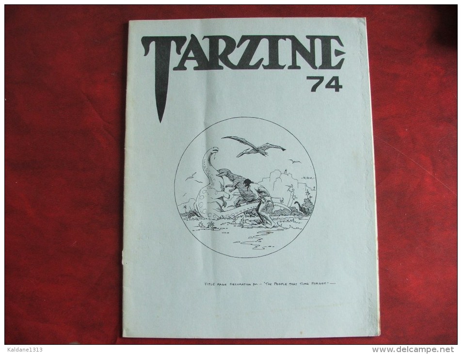 TARZINE N°74 Revue En Anglais De 1989 Tarzan John Carter Edgar Rice Burroughs - Autres & Non Classés