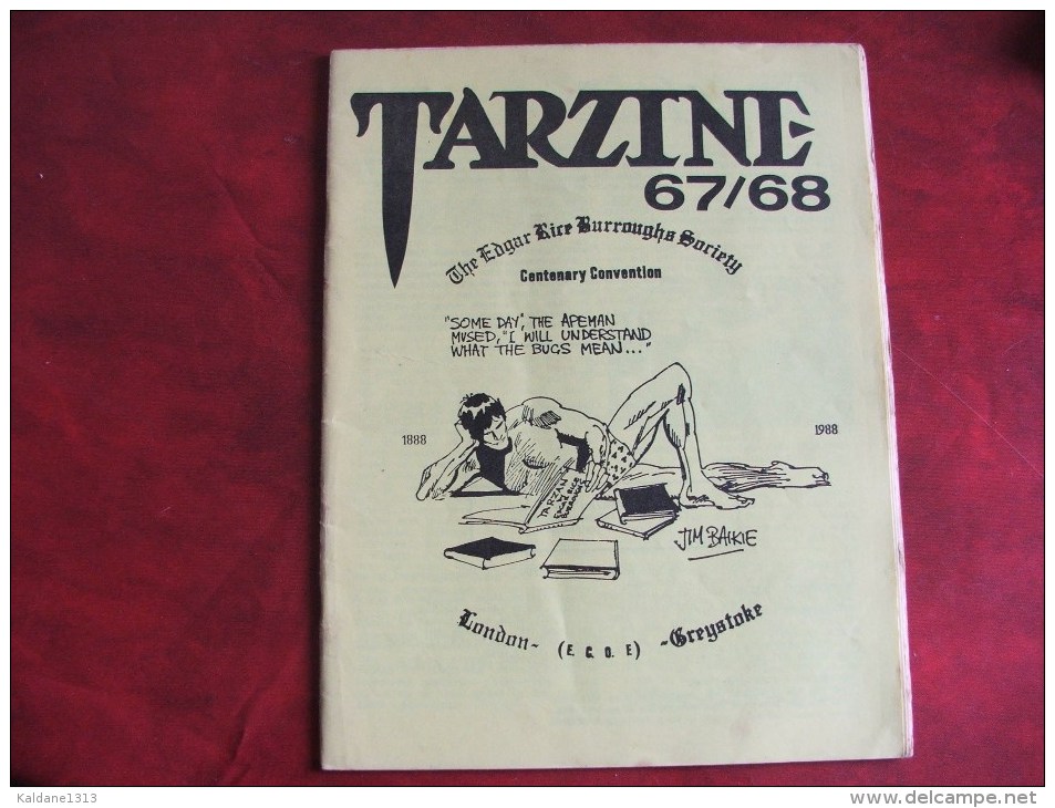 TARZINE N°67/68 Revue En Anglais De 1988 Tarzan John Carter Edgar Rice Burroughs - Autres & Non Classés