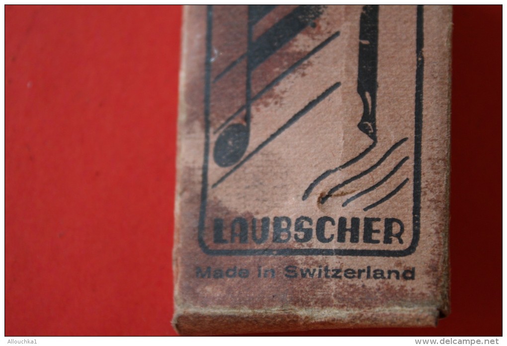 VINTAGE LAUBSCHER 9 AIGUILLES à PHONOGRAPHE  PHONOGRAMME Gramophone Needles SUISSE HELVETIA MUSIQUE ANCIENNE MICROSILLON - Objets Dérivés