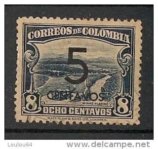 Timbres - Amérique - Colombie - 1937-1938 - 5 Centavos - Surchargé - - Kolumbien