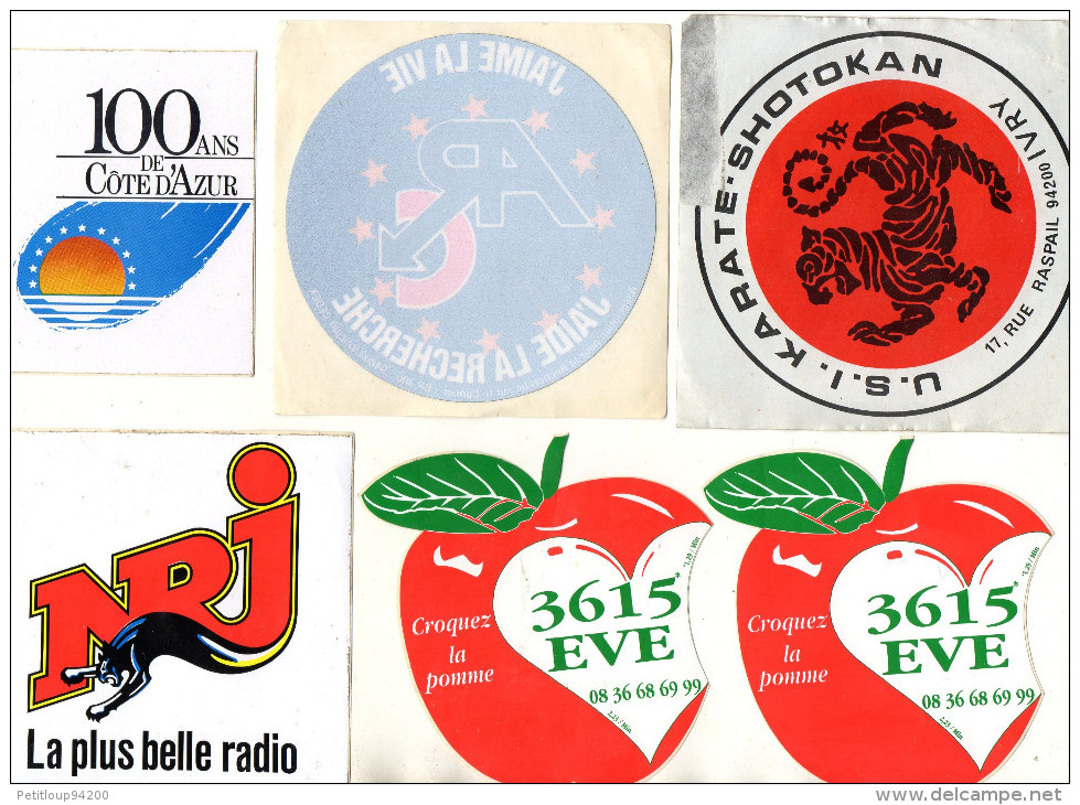 PUBLICITE AUTOCOLLANTS   (lot De 21 ) - Stickers