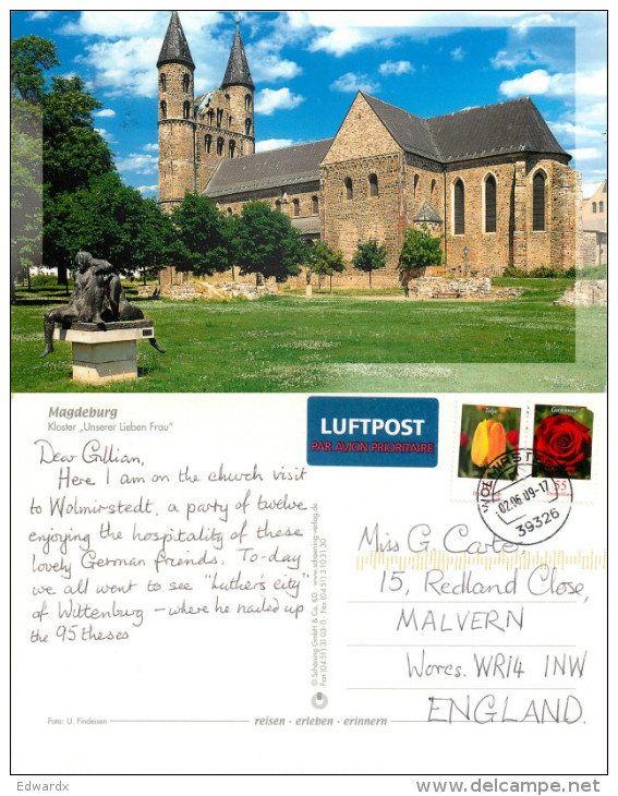 Kloster Unserer Lieben Frau, Magdeburg, Germany Postcard Posted 2009 Stamp - Maagdenburg