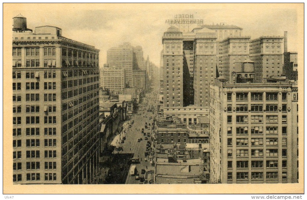 - New York City. N. Y.  Seventh Avenue, Lookin Nord. - Format Cpa - Scan Verso - - Other Monuments & Buildings