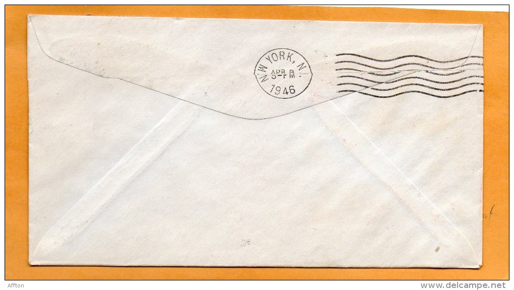 Norway 1946 First USA Commercial Flight FAM 24 Air Mail Cover Mailed - Cartas & Documentos