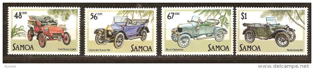 Samoa 1985  Yvertn° 576-79 *** MNH Cote 9,00 Euro  Transport Cars Voitures Autos Anciennes - Samoa
