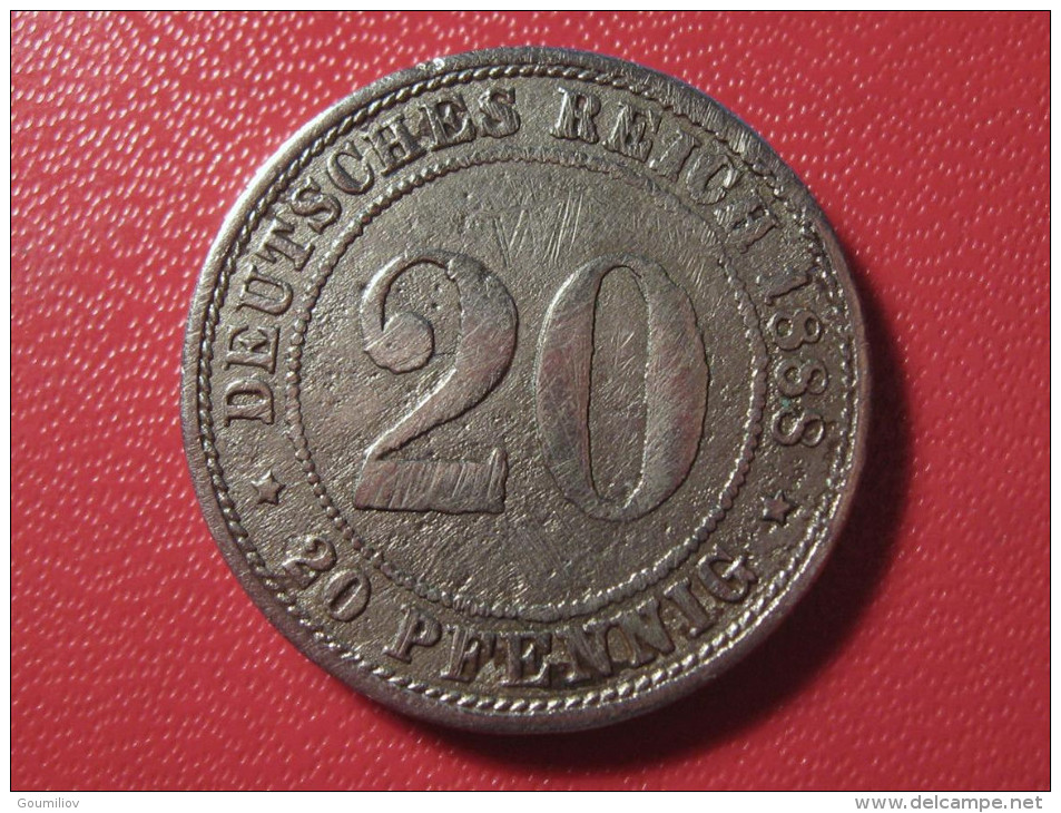 Allemagne - 20 Pfennig 1888 E 0519 - 20 Pfennig