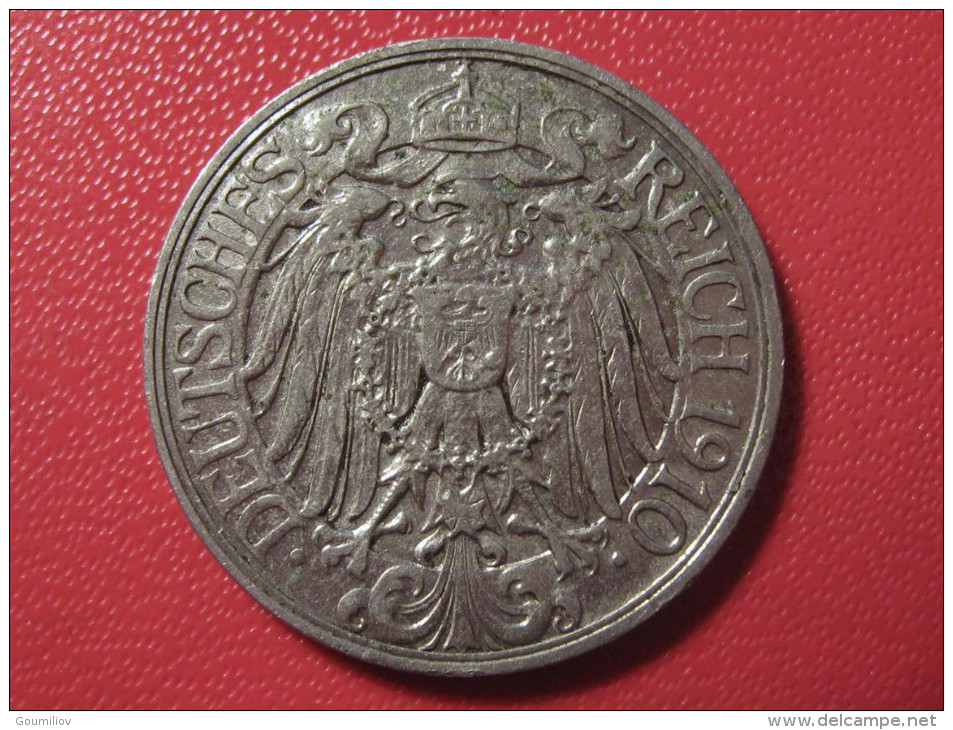 Allemagne - 25 Pfennig 1910 E 0524 - 25 Pfennig