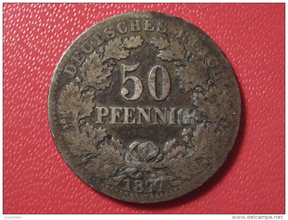 Allemagne - 50 Pfennig 1877 D 0495 - 50 Pfennig