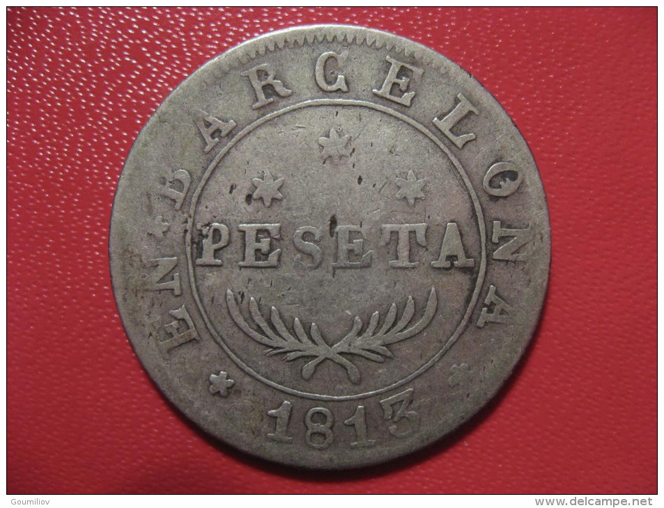 Espagne - Barcelone - Peseta 1813 0587 - Monedas Provinciales