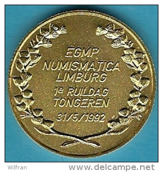 2320 Vz Civitas Tungrorum Tongeren - Kz EGMP Numismatica Limburg 1e Ruildag Tongeren - Tokens Of Communes