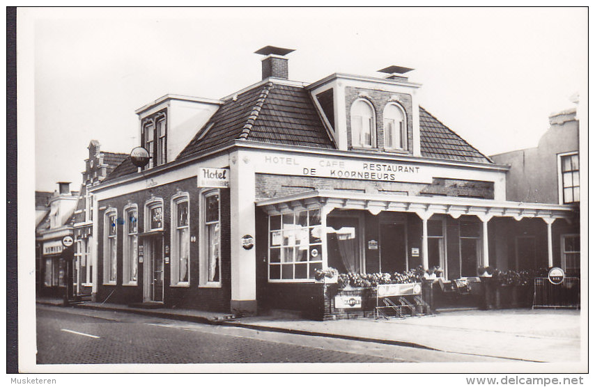 Netherlands PPC Hotel-Café Rest. " De Koornbeurs" Heerenveen Echte Real Phot Véritable (2 Scans) - Heerenveen