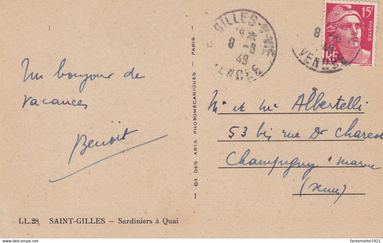 SAINT GILLES  SARDINIERS A QUAI (DIL2) - Saint Gilles Croix De Vie
