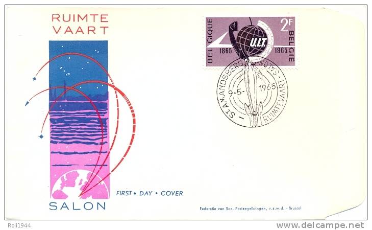 D60-109 FDC Ruimtevaart Salon - 1961-1970