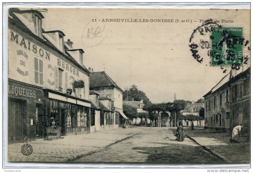 CPA 95 ARNOUVILLE LES GONESSE ROUTE DE PARIS - Arnouville Les Gonesses