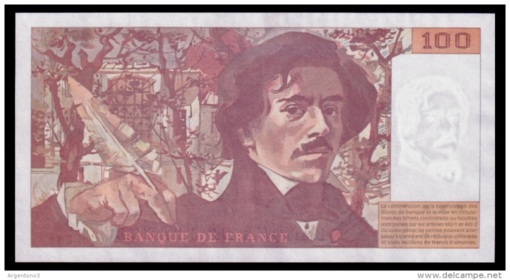 France 100 Francs 1995 UNC - 100 F 1978-1995 ''Delacroix''