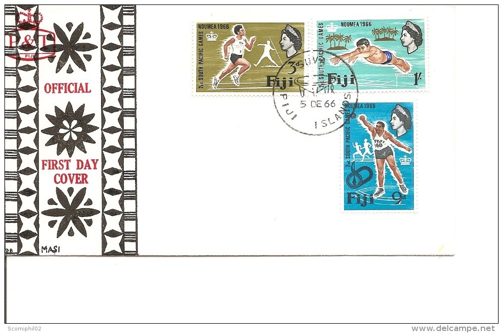 Fiji -Sports ( FDC De 1966 à Voir) - Fiji (...-1970)