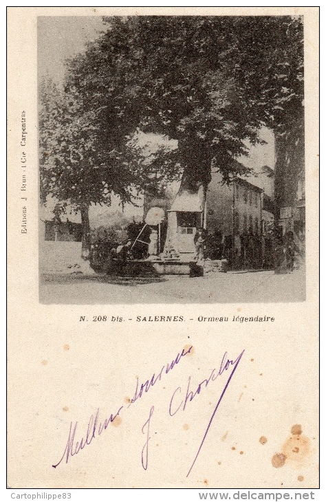 VAR 83 SALERNES  L'ORMEAU LÉGENDAIRE FONTAINE - Salernes