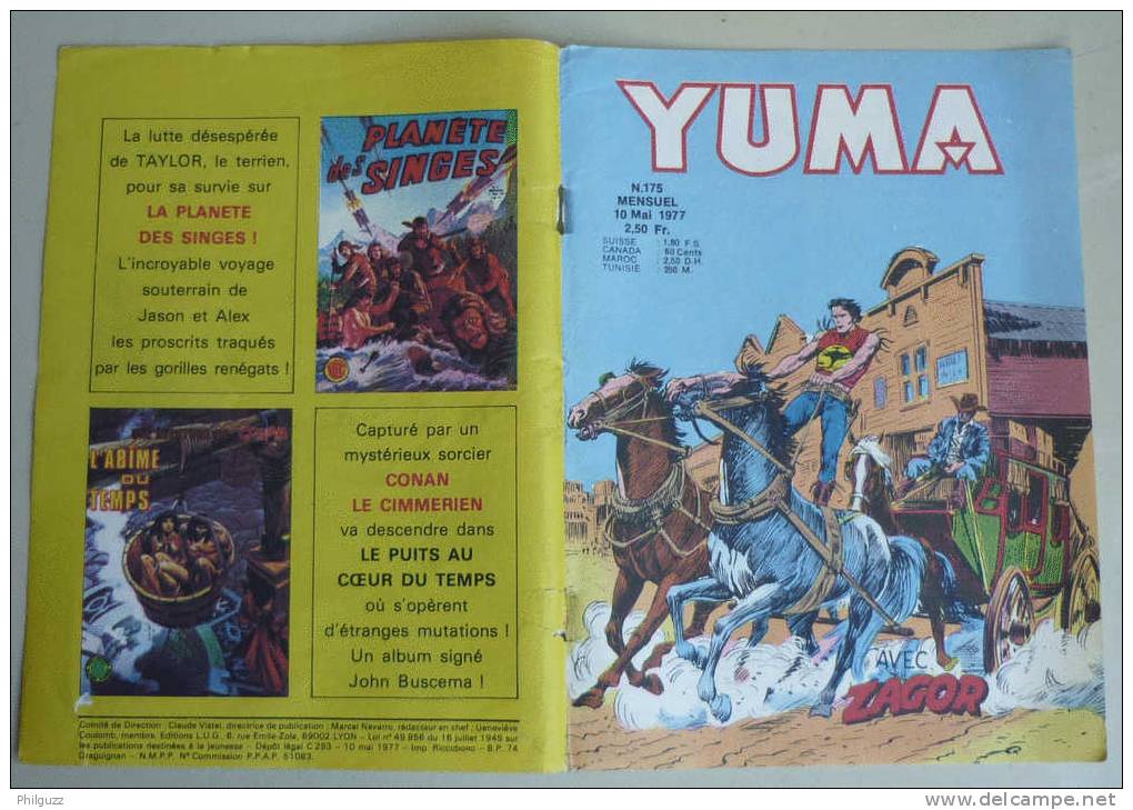 COUVERTURE YUMA N° 175 LUG - Yuma