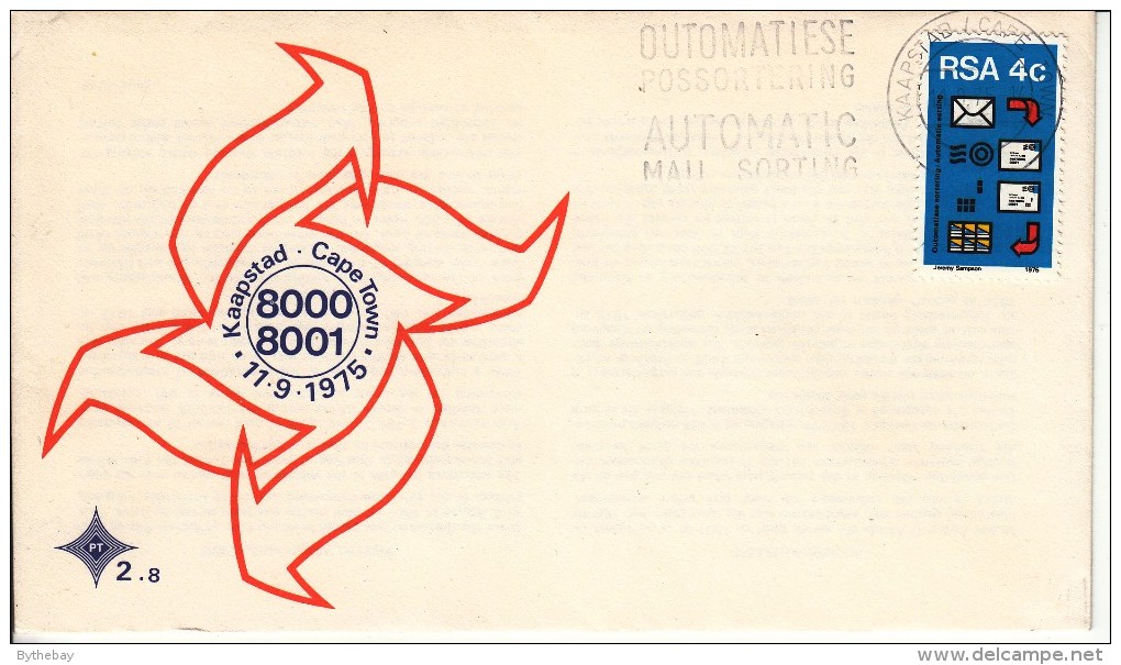 South Africa FDC Scott #448 4c Postal Automation - Automatic Mail Sorting - FDC