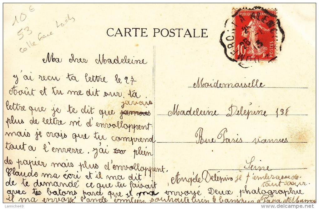 PRE EN PAIL Rue Du Champ De Foire ( LA MAYENNE ILLUSTREE ) Circulée Timbrée 1913 - Pre En Pail