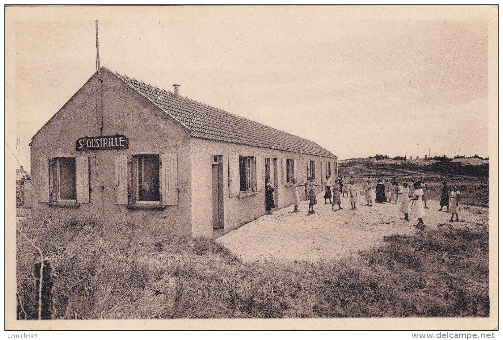 ST OUSTRILLE NOIRMOUTIER ( Vendée ) La Colonie  (goupe Enfants ) Circulée Timbrée 1954 - Noirmoutier