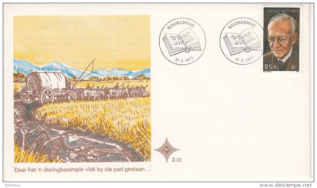 South Africa FDC Scott #473 4c Jacob Daniel Du Toit - FDC