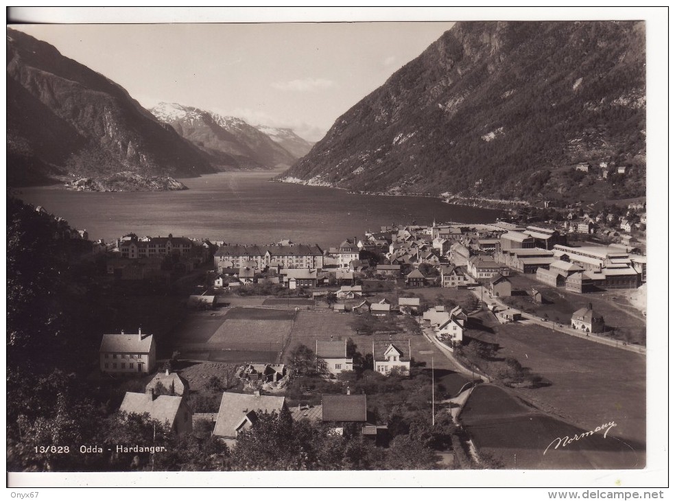 ODDA - HARDANGER (Norvège-Norge-Norway) - CARTE GRAND FORMAT ( 10 X 15 Cm) - Norvegia