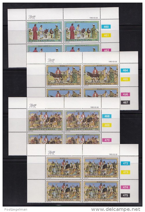 BOPHUTHATSWANA, 1983, MNH Controls Block Of 4, Easter, M 104-107 - Bophuthatswana