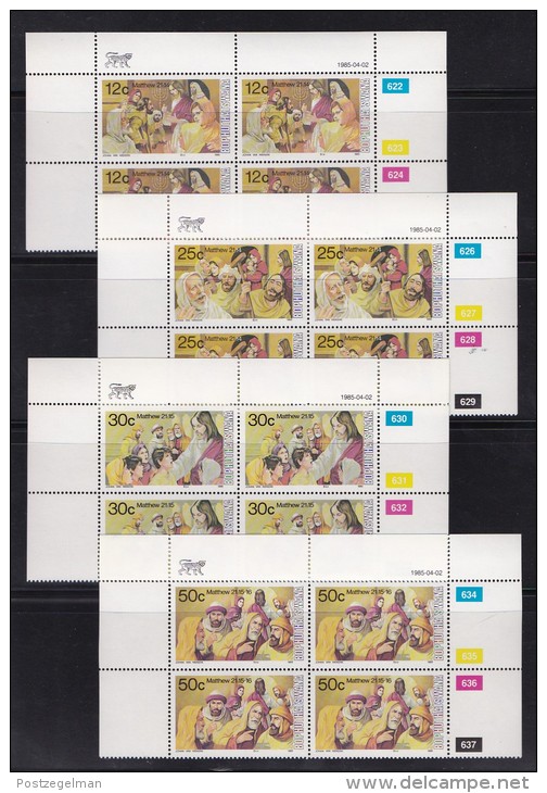 BOPHUTHATSWANA, 1985, MNH Controls Block Of 4, Easter, M 140-143 - Bophuthatswana