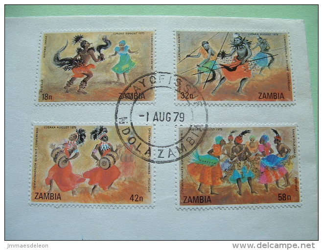 Zambia 1979 FDC Cover - Dance - Music - Commonwealth Summit Lusaka - Zambie (1965-...)