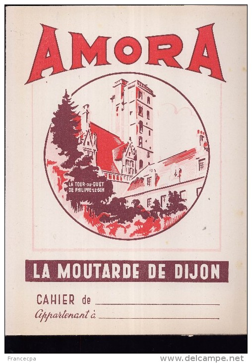 PC219 - PROTEGE CAHIER - AMORA - La Moutarde De Dijon - Protège-cahiers