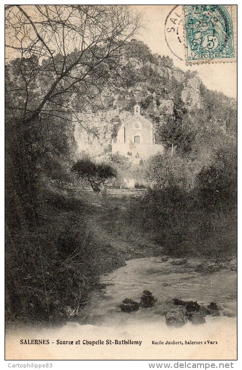 VAR 83 SALERNES SOURCE ET CHAPELLE SAINT BARTHÉLEMY - Salernes