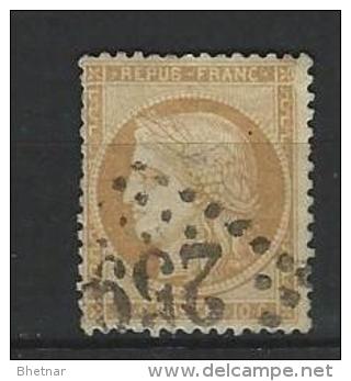 FR YT 36 " Cérès 10c. Bistre-jaune " 1870 GC 259 AVESNES-S-HELPE - 1870 Siège De Paris