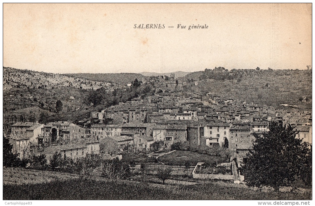 VAR 83 SALERNES VUE GENERALE - Salernes