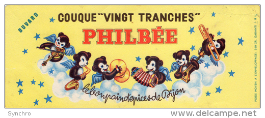 Buvard  :  Couque "vingt Tranches " Philbée - Gingerbread