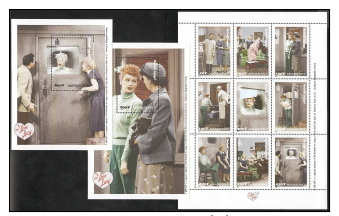 Mongolia,  Scott 2015 # 2366-2368,  Issued 2000,  Sheet Of 9 + 2 S/S,  MNH,  Cat $ 7.00,  I Love Lucy - Mongolia