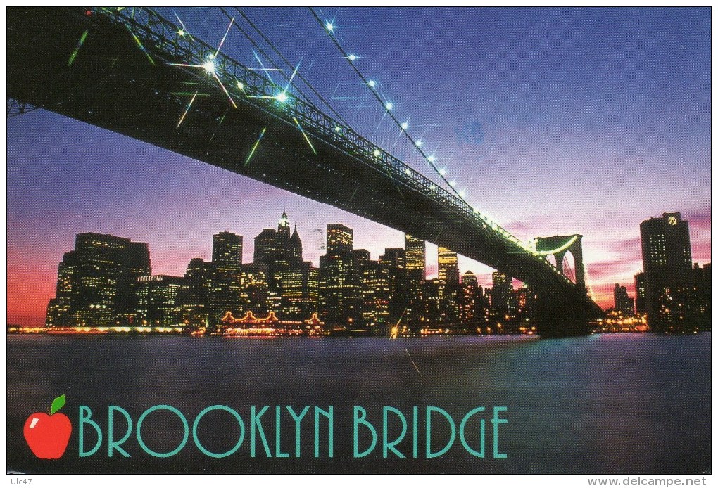 - NEW YORK. - BROOKLYN BRIDGE. - Completed In 1883 - Stamp - Scan Verso - - Brooklyn