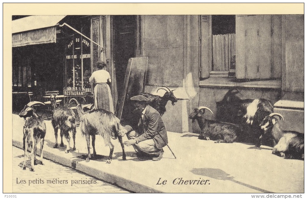 Les Petits Métiers Parisiens Le Chevrier (reproduction) - Marchands Ambulants