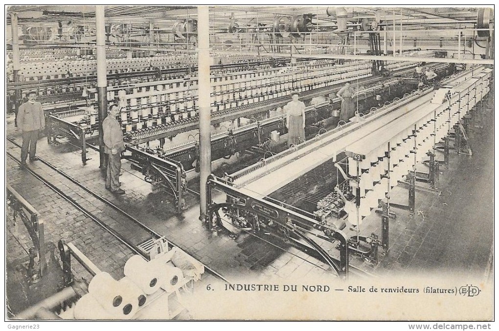 INDUSTRIE DU NORD - Salle De Renvideurs - FILATURES - - Industrie