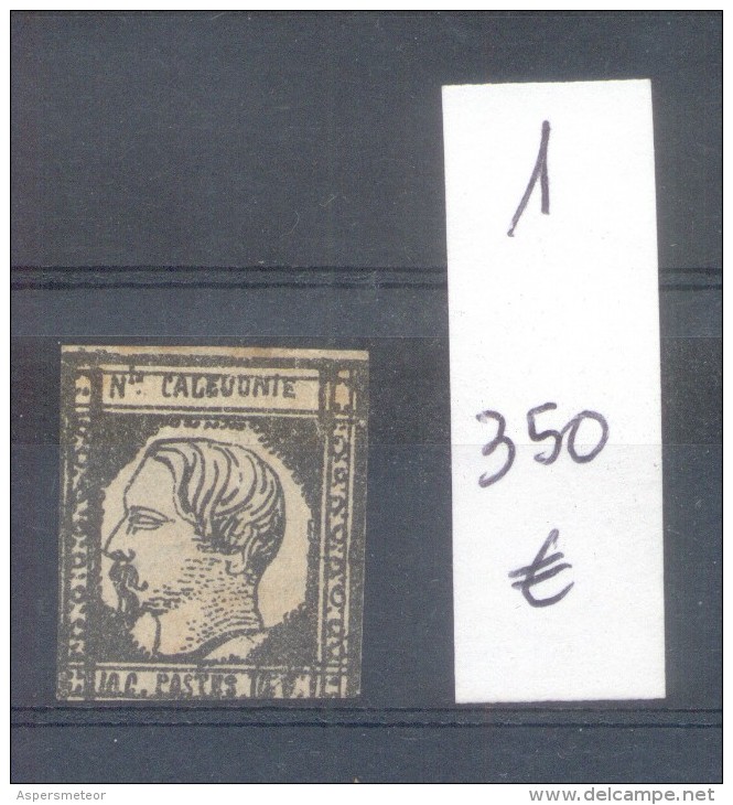 NOUVELLE CALEDONIE AN 1859 YVERT NR. 1 - LITOGRAPHIE SOLD AS IS RARISIME AVEC CHARNIERE - Ongebruikt