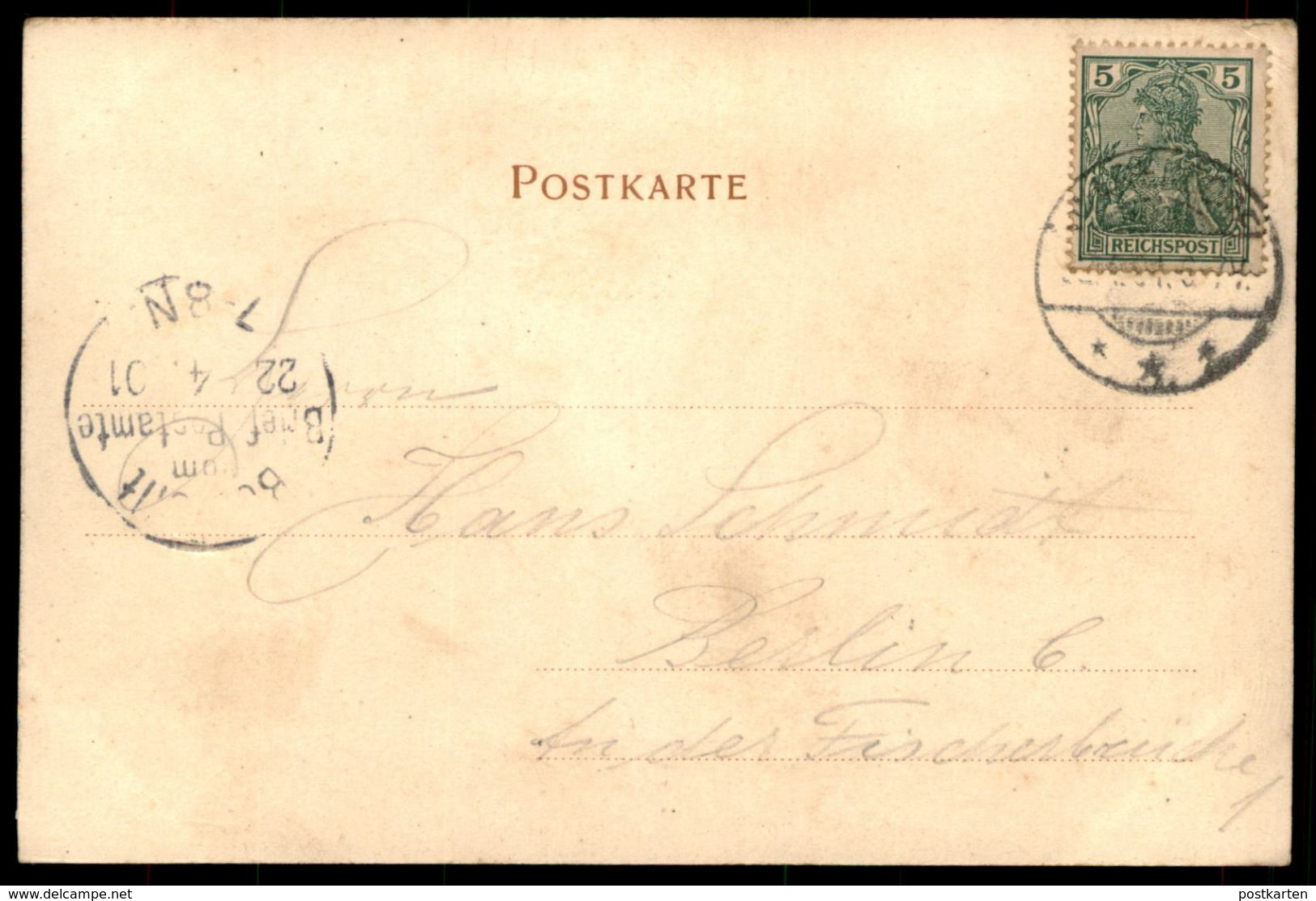 ALTE POSTKARTE WARENDORF GRUSS VON BEERMANN 1901 AK Ansichtskarte Cpa Postcard - Warendorf
