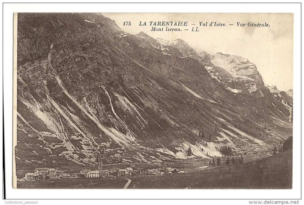 Cp, 38, La Tarentaise, Val D'Isère, Vue Générale, Mont Iseran - Autres & Non Classés