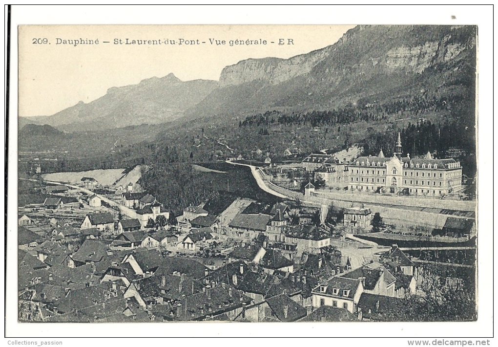 Cp, 38, Saint-Laurent-du-Pont, Vue Générale - Saint-Laurent-du-Pont