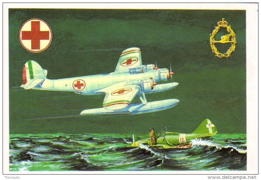 Cant Z-506 Hydravion   -  Art Carte Par Brovarone  -  CPM - 1939-1945: 2ème Guerre