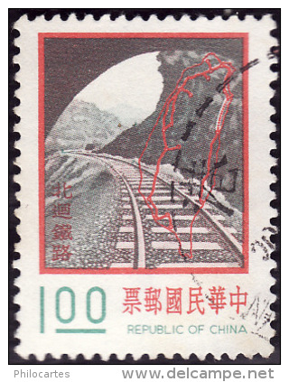 Taiwan - CHINE  1976  -  YT 1087  -  Tunnel   - Oblitéré - Usados