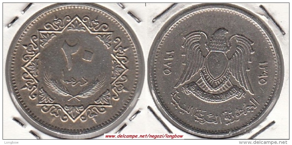 LIBIA 20 Dirhams 1975 KM#15 - Used - Libyen