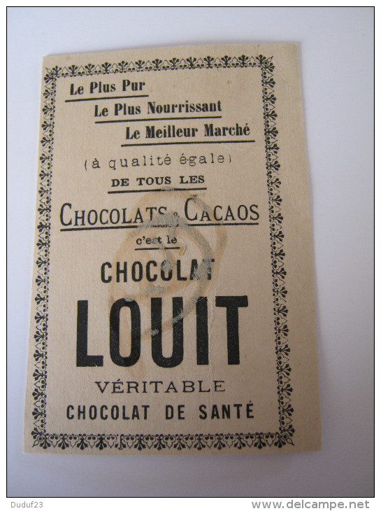 CHROMO CHOCOLAT LOUIT JEUNE FILLE EN EXTASE DEVANT UNE LECON DE PIANO - Louit