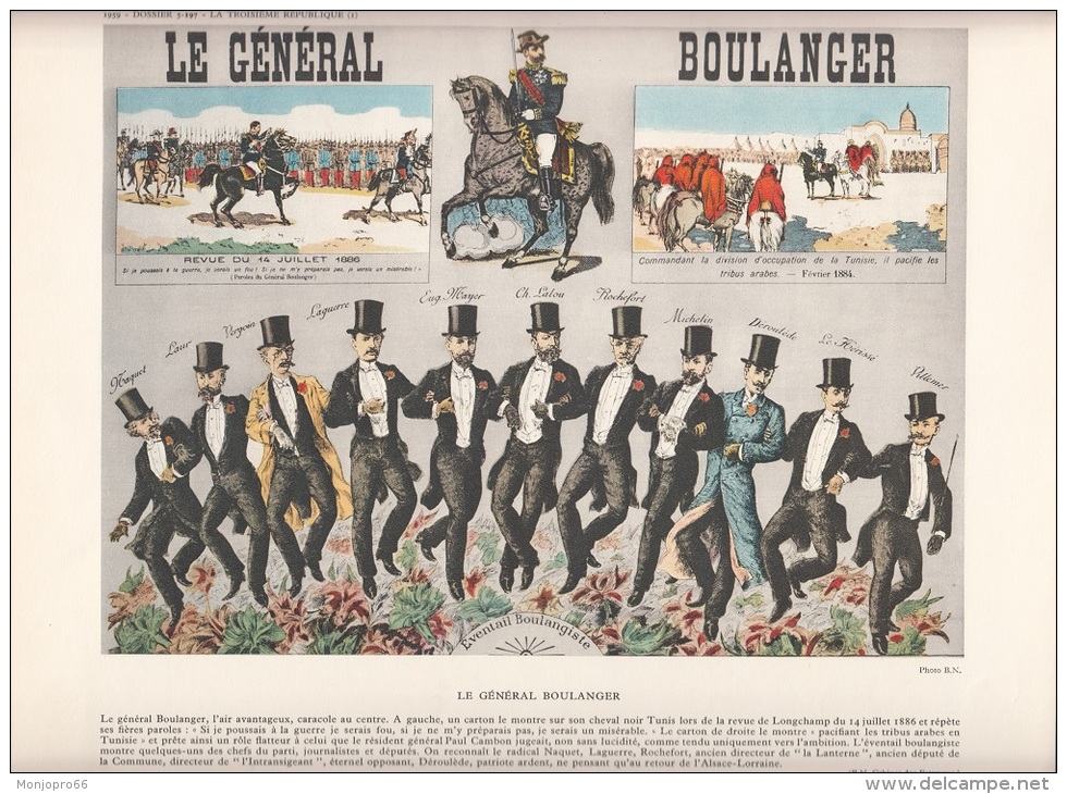 Gravure Du Général Boulanger - Collections